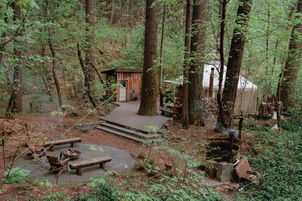 Your private Yurt in the woods - Nevada City Luxury tent in Sierra Nevada