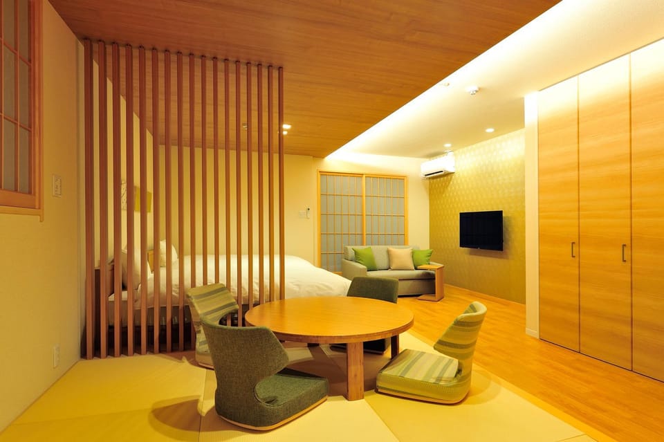 Communal lounge/ TV room, Bed, Living room, Bedroom
