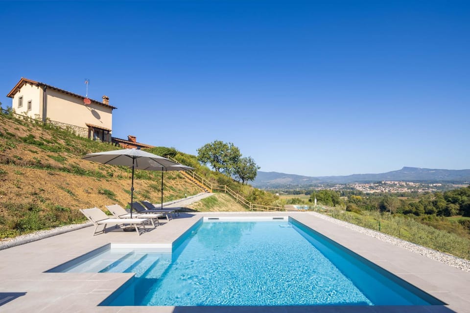 Property building, Natural landscape, View (from property/room), Swimming pool, sunbed