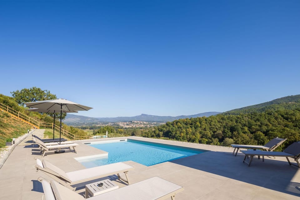 Natural landscape, Solarium, Swimming pool, sunbed