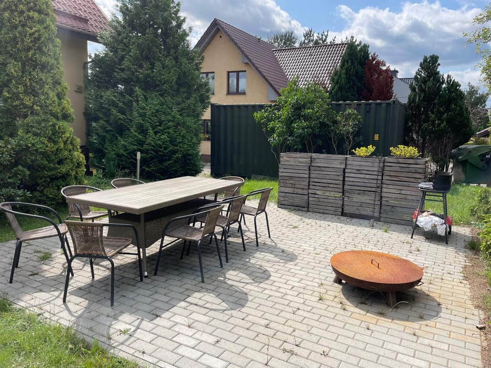 Property building, BBQ facilities, Garden