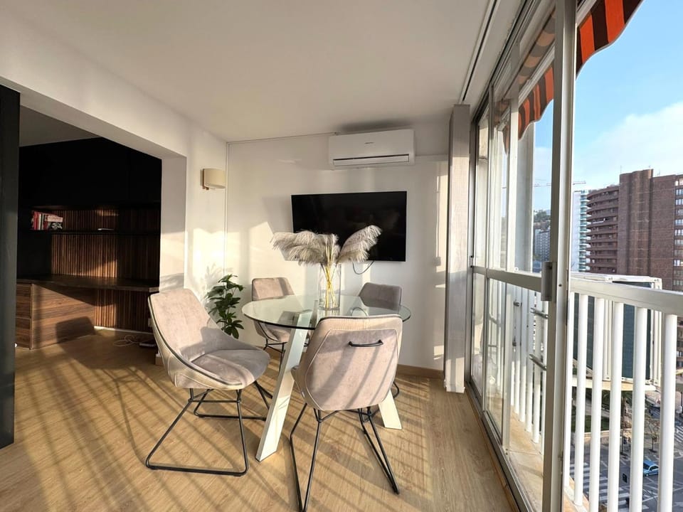 Dining area, air conditioner