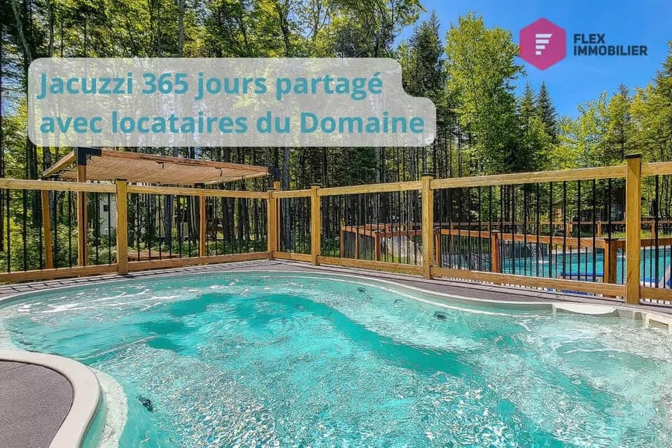 Le Halo - Chalet 6 pers Spa Piscine Sauna Billard à Pont-Rouge - Resort près de Québec House in Quebec