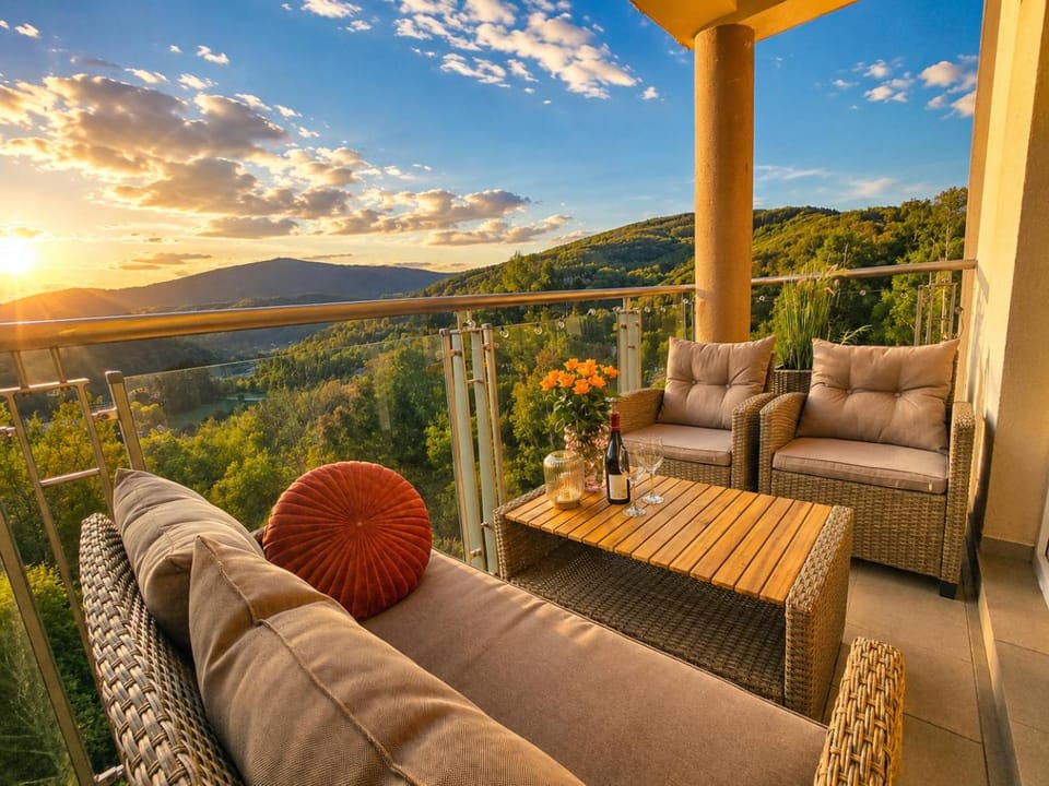 Balcony/Terrace, Mountain view