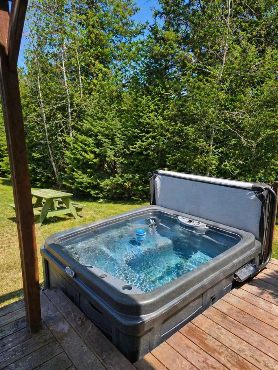 SPA private pond and beach volleyball Chalet in Ontario
