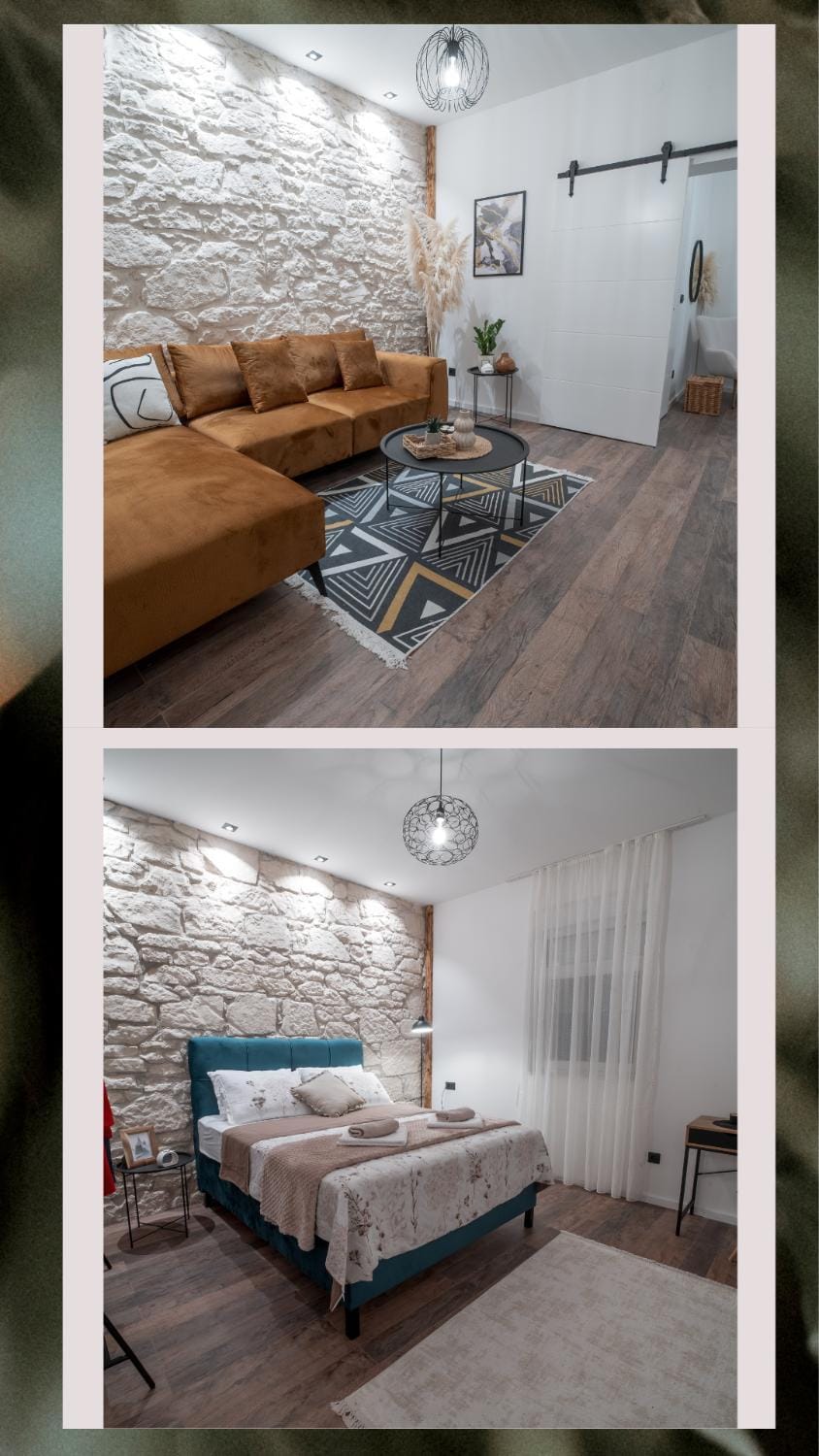 Bed, Living room, Photo of the whole room, Seating area, Bedroom