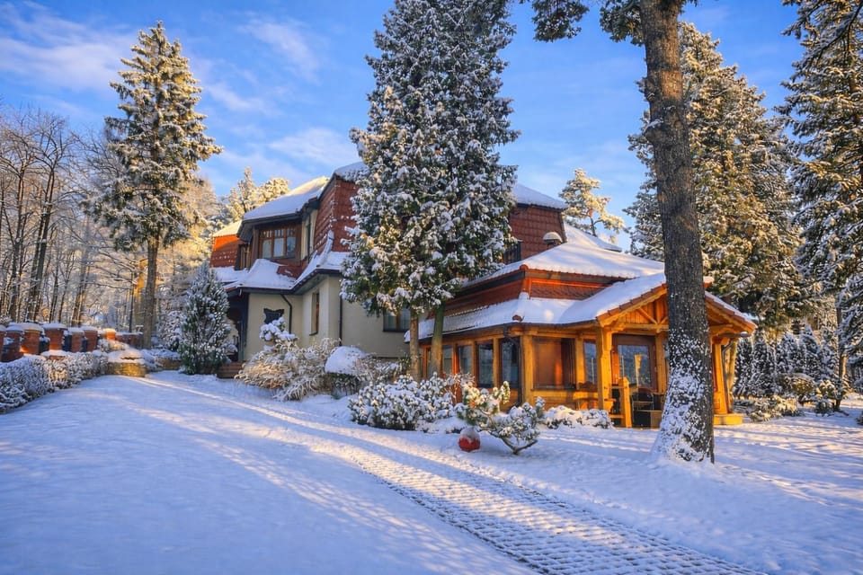 Property building, Natural landscape, Winter