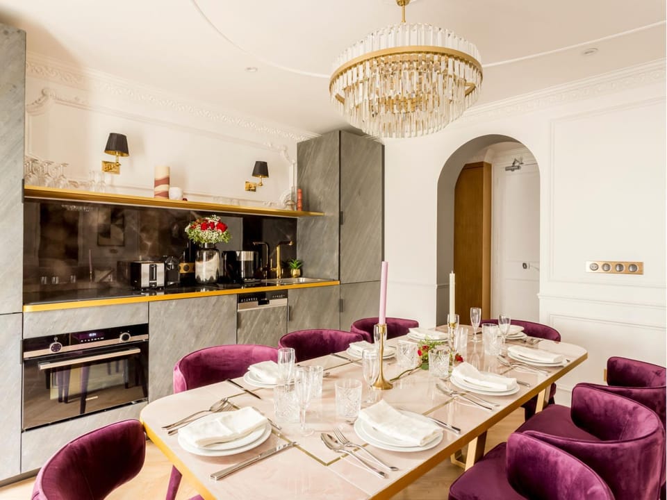 Kitchen or kitchenette, Dining area, stove, kitchen
