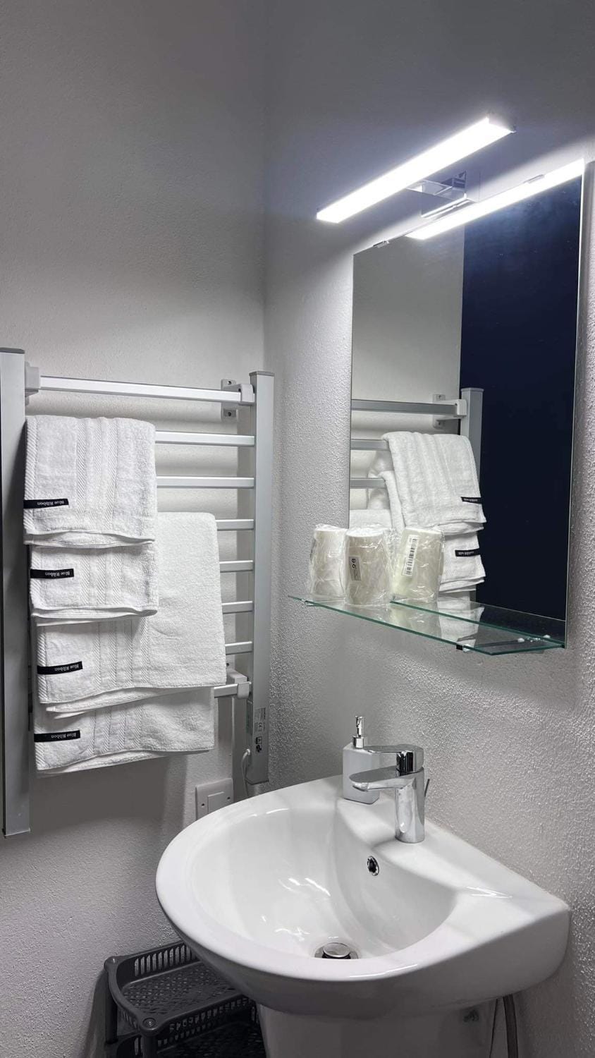 Bathroom, towels
