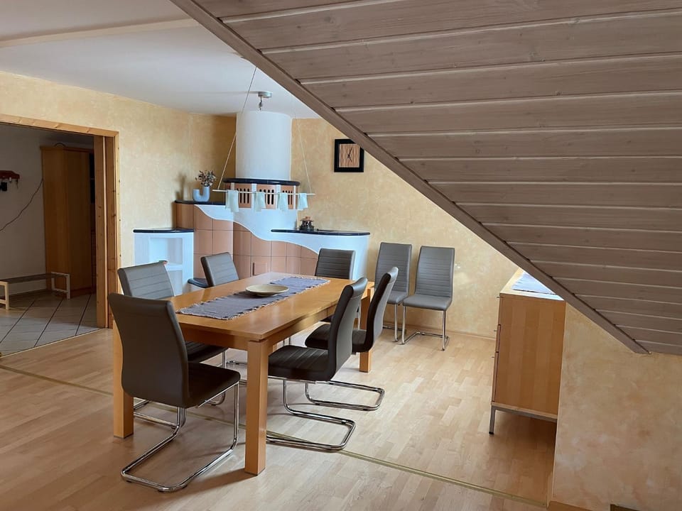 Living room, Seating area, Dining area, flat iron