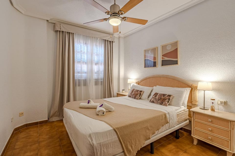 Bed, Bedroom, Pool view, fireplace, wardrobe