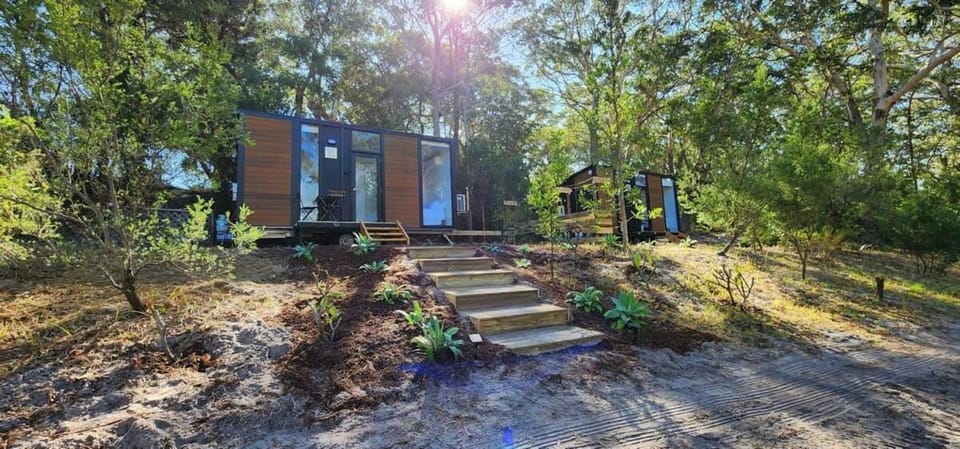 Sunset Vine at Wonganella Estate 1 by Tiny Away House in New South Wales