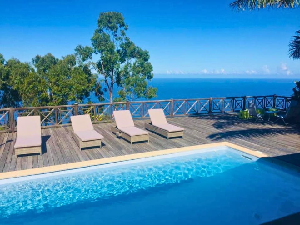 Patio, Balcony/Terrace, Pool view, Sea view, Swimming pool