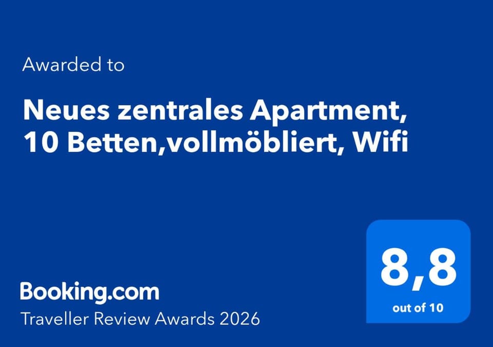 Neues zentrales Apartment,10 Betten,vollmöbliert, Wifi Apartment in Berlin