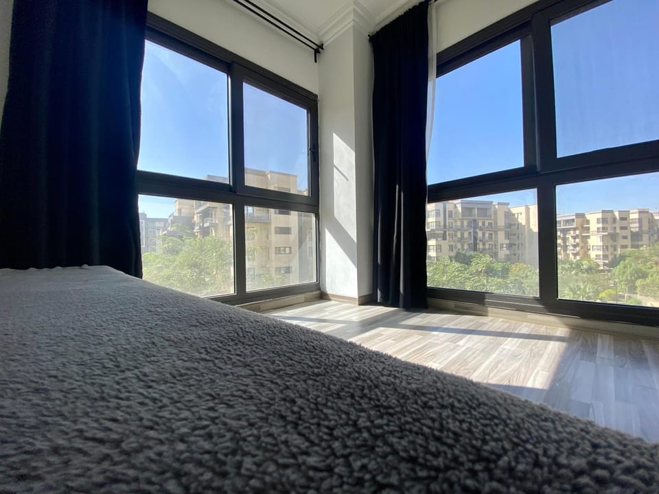 Bed, View (from property/room), Balcony/Terrace, Photo of the whole room, Bedroom