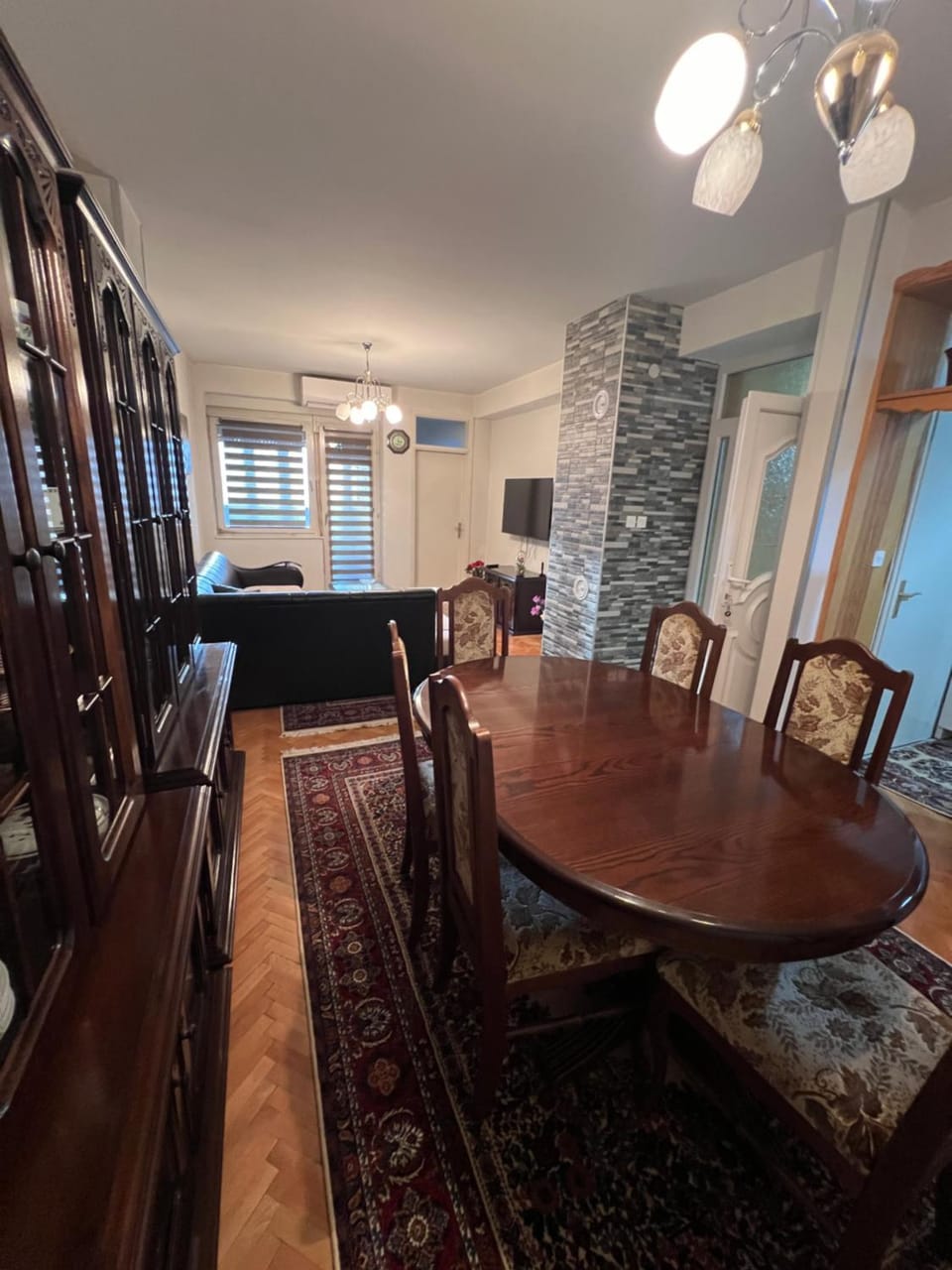 Living room, Seating area, Dining area