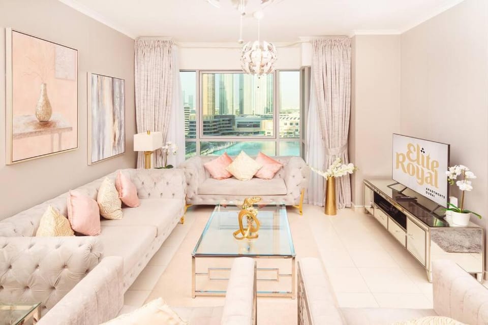 Elite Royal Apartment - Full Burj Khalifa & Fountain View - 2 Bedrooms + 1 Open Bedroom Without Partition - Magnate Apartment in Dubai