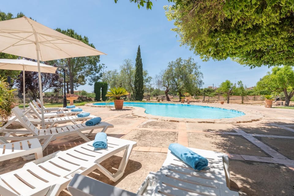 Property building, Living room, Swimming pool