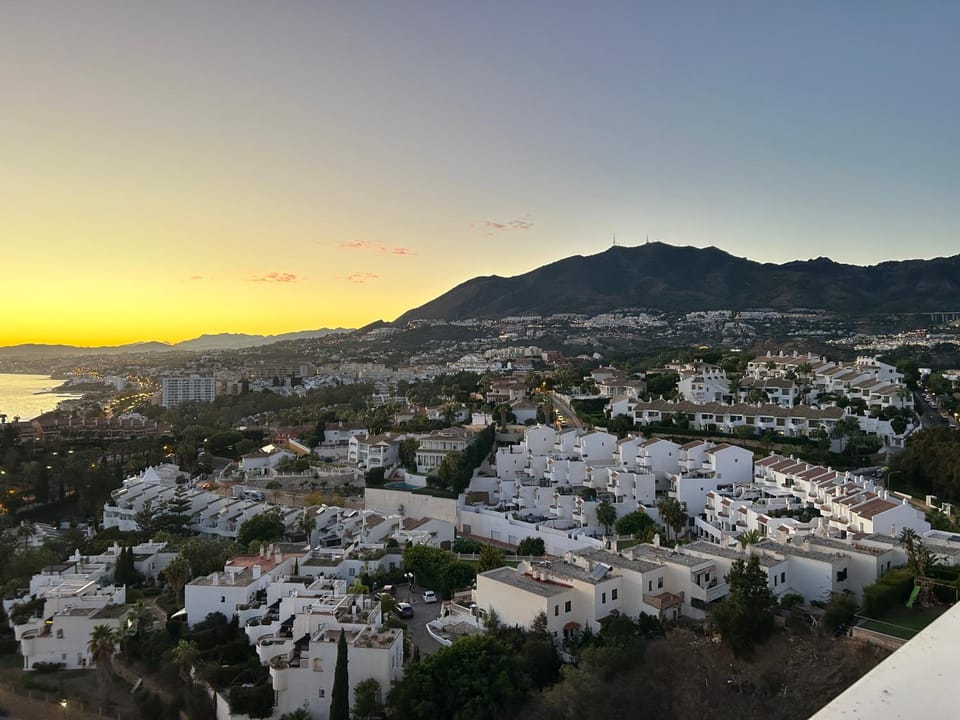 Nearby landmark, Natural landscape, City view, Mountain view, Sea view, Sunset