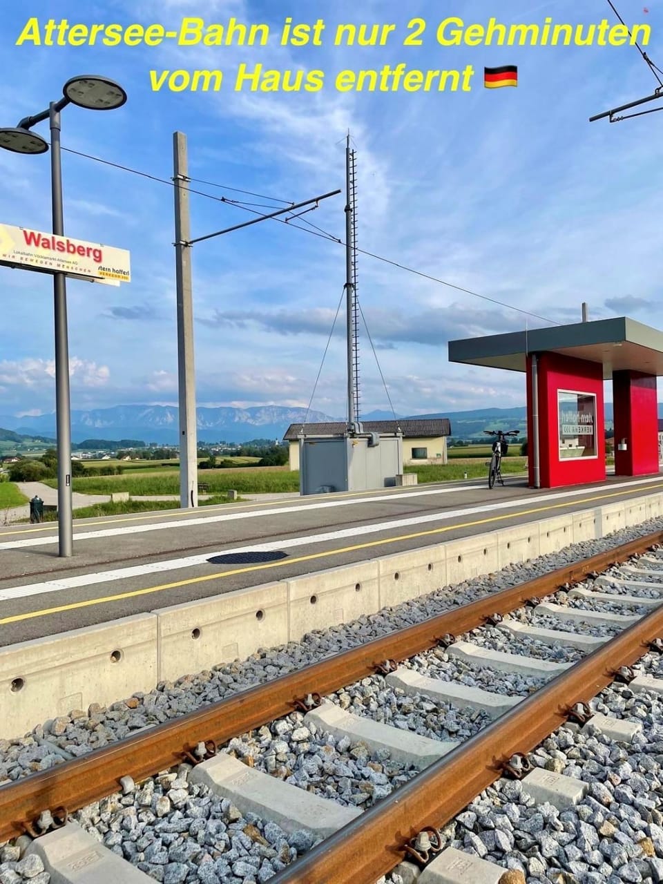 Text overlay, Area and facilities