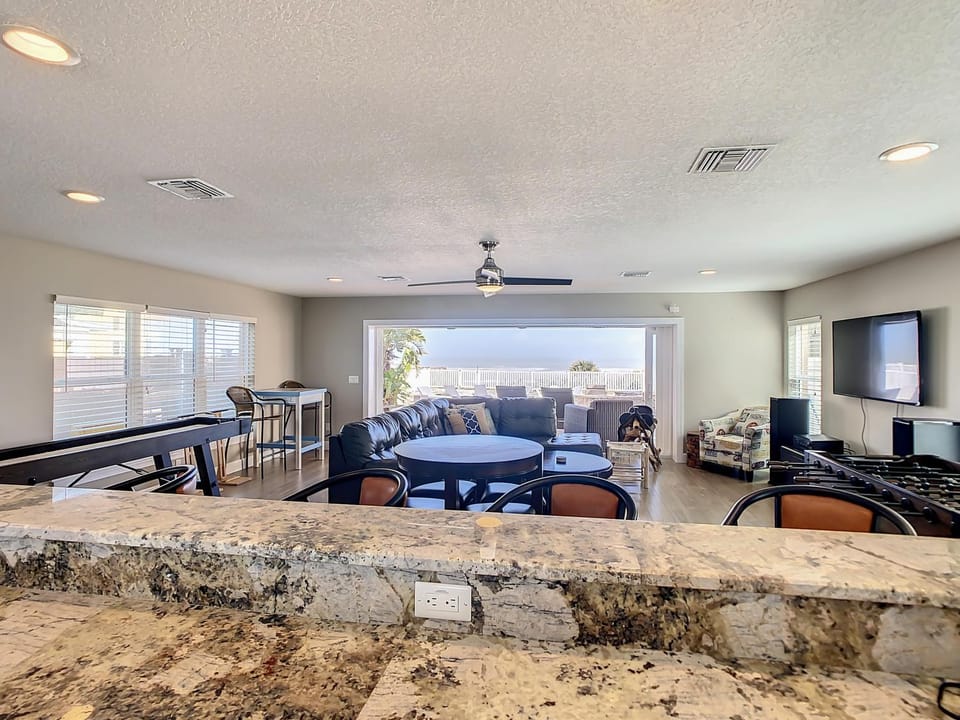 Hip Nautic ~ Luxury Beachfront Beach Home with Pool - Car Free Beach - 4071H House in New Smyrna Beach
