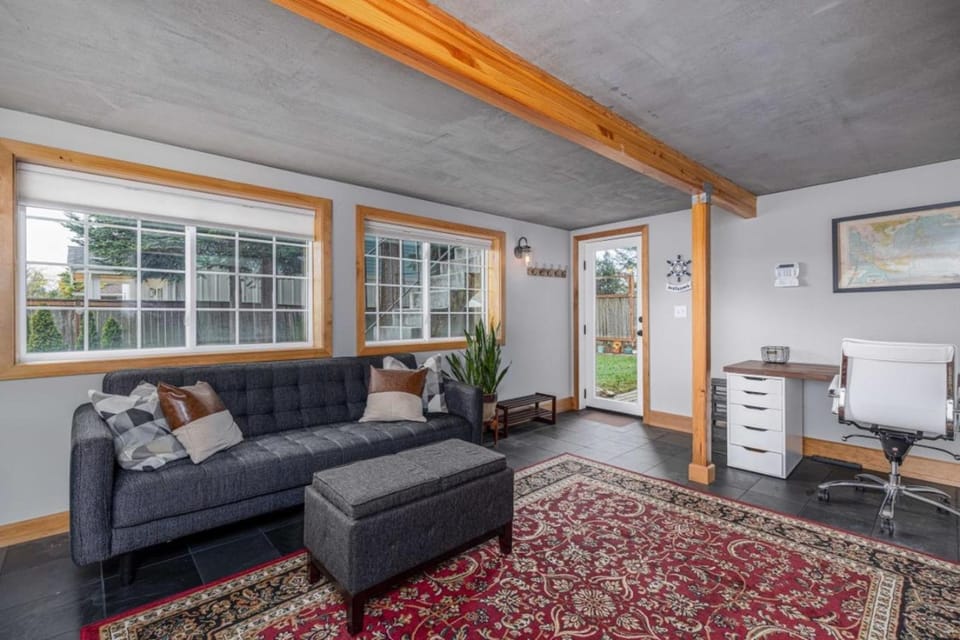 Remodeled Home Fenced Yard Outdoor Fireplace House in Seattle