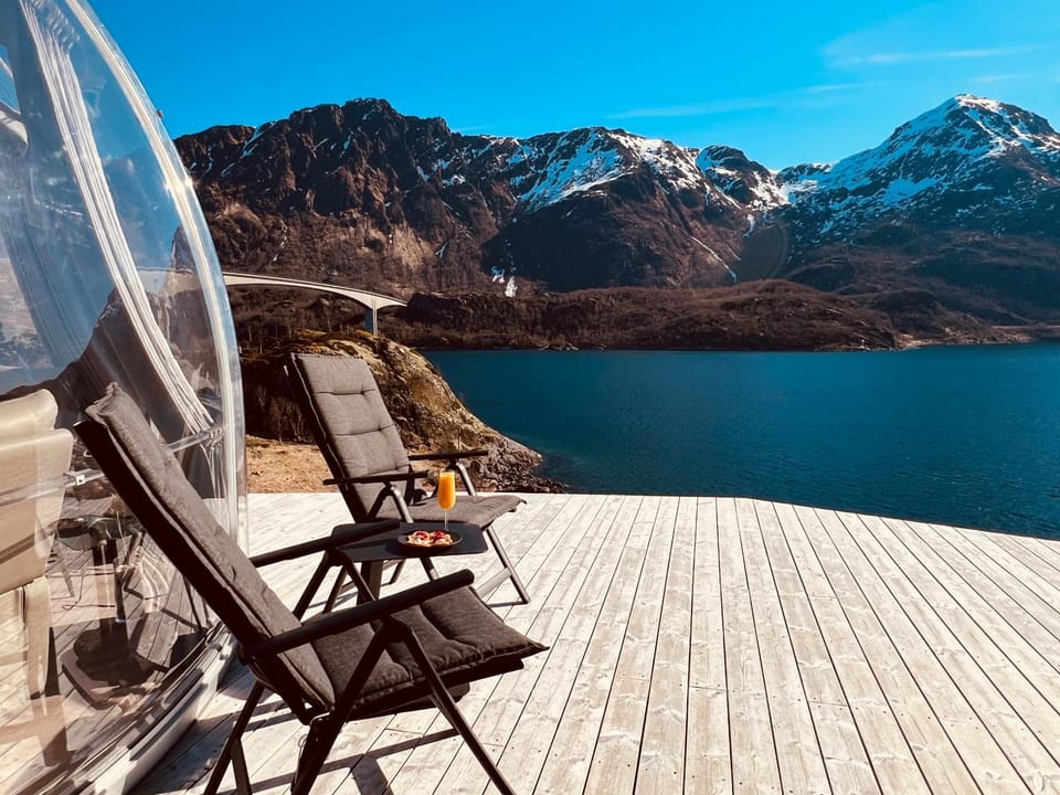 Lofoten Glamping Dome Luxury tent in Lofoten