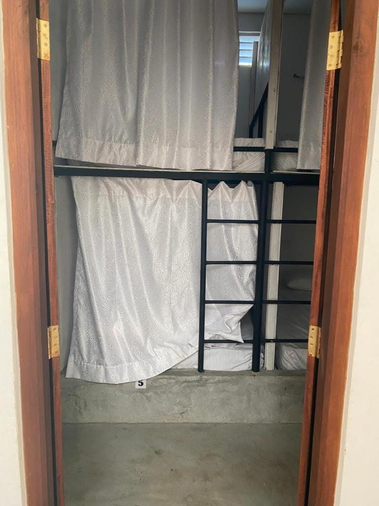 bunk bed, wardrobe