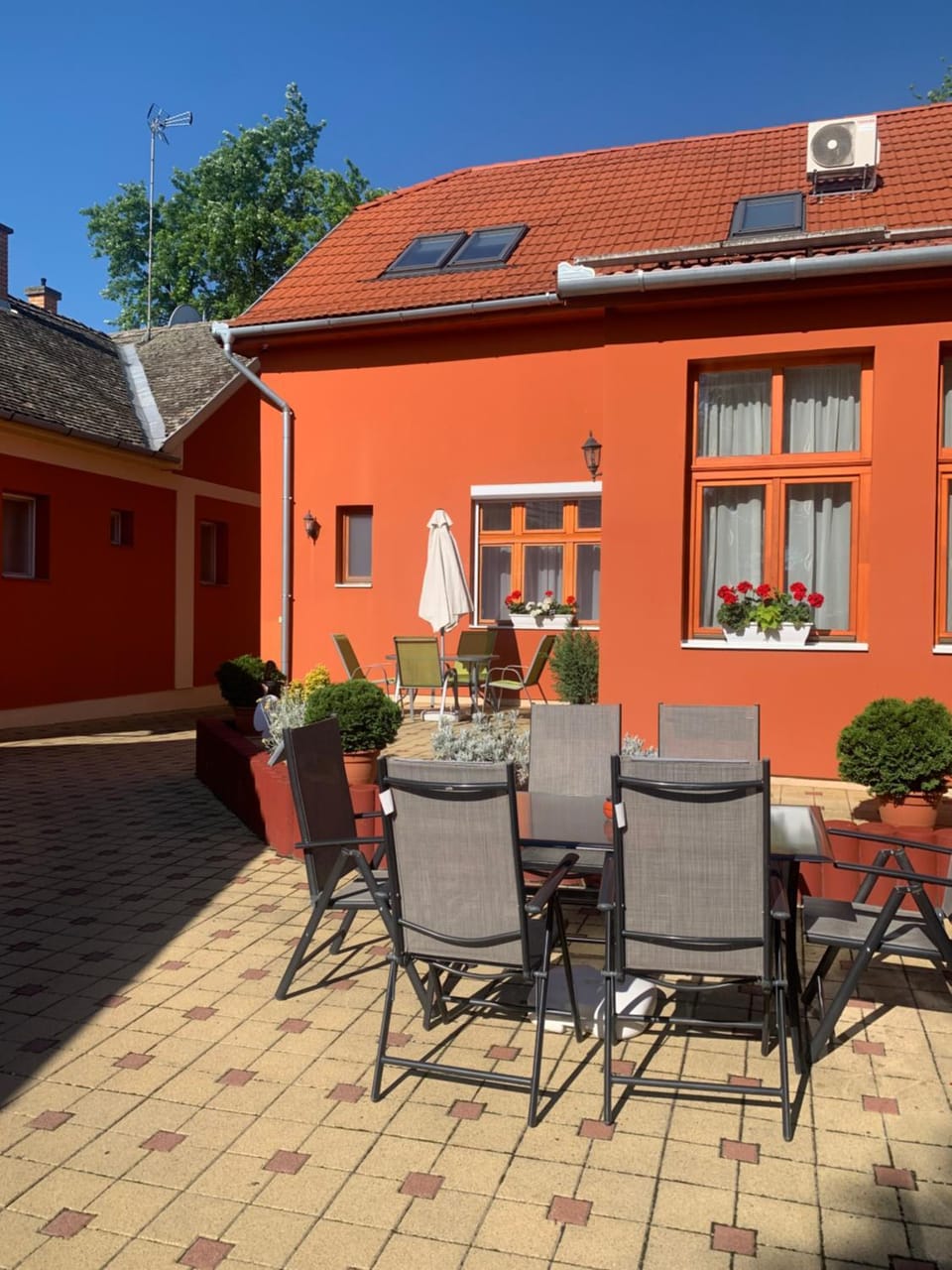 Property building, Patio