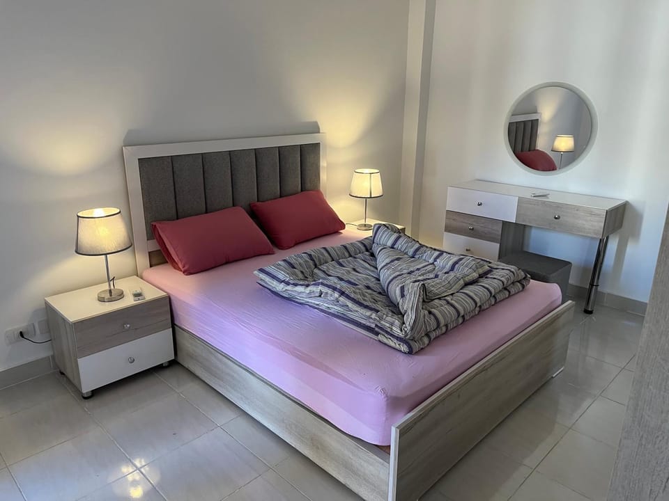 Bed, Photo of the whole room, Bedroom, hair dryier, wardrobe, air conditioner