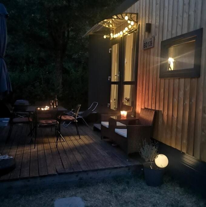 Night, Balcony/Terrace, Seating area