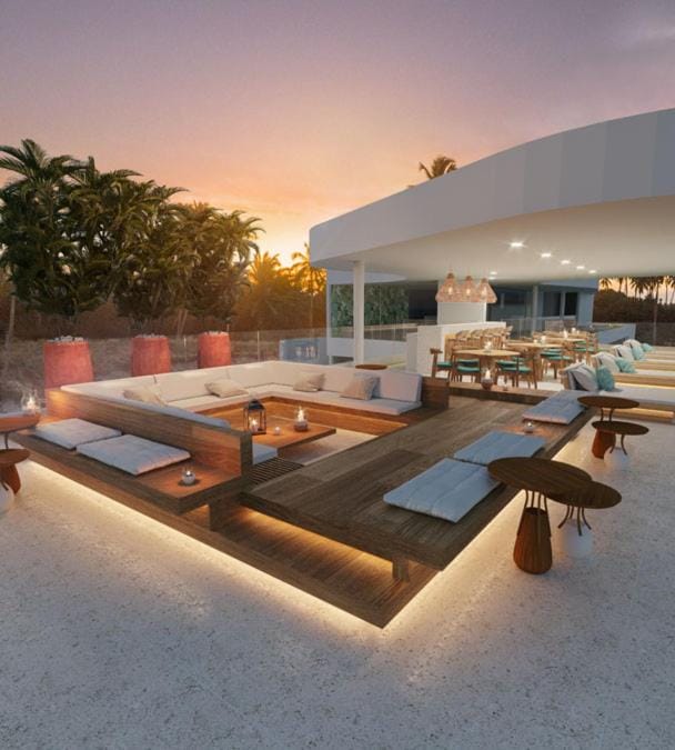 Patio, Seating area, sunbed