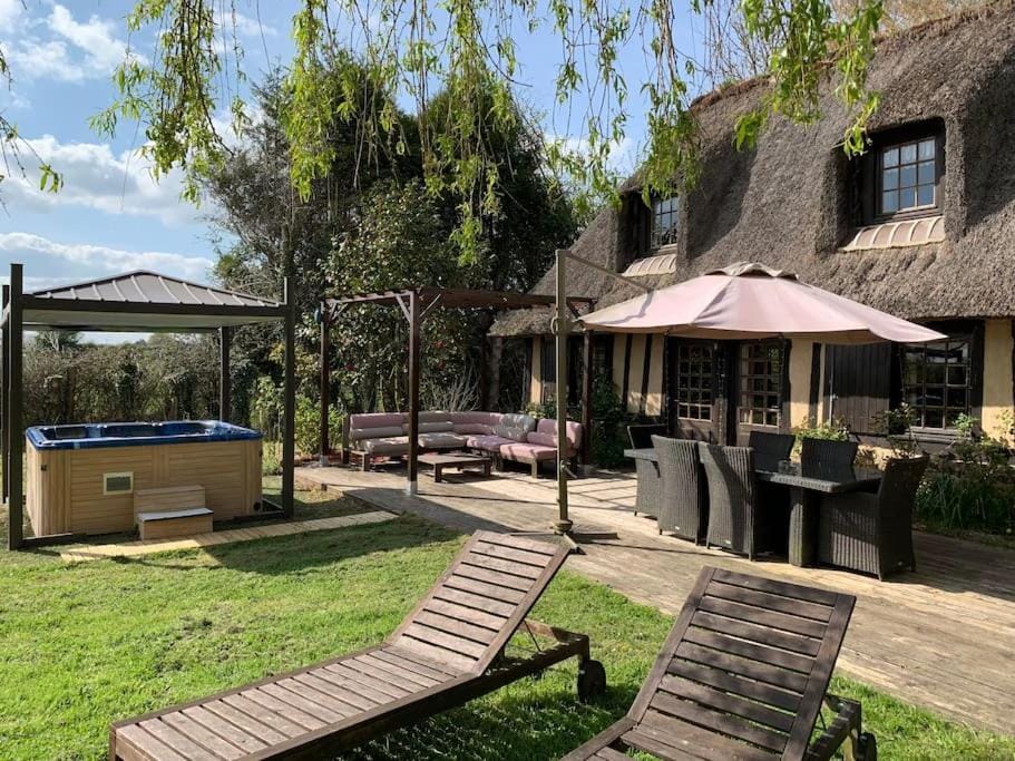 Property building, Patio, Spring, Day, Natural landscape, Garden, Garden view, sunbed