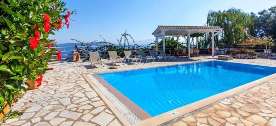 Patio, Day, Natural landscape, Pool view, Sea view, Swimming pool, sunbed