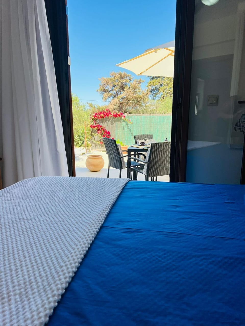 Bed, Day, View (from property/room), Bedroom