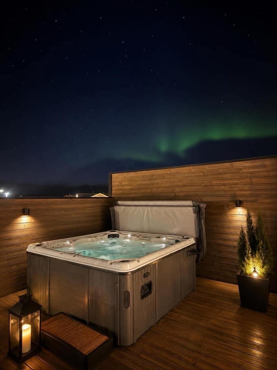 Night, Hot Tub