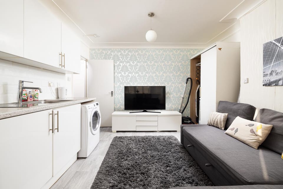Communal lounge/ TV room, TV and multimedia, Kitchen or kitchenette, Living room, Seating area, Evening entertainment, washing machine, dryer
