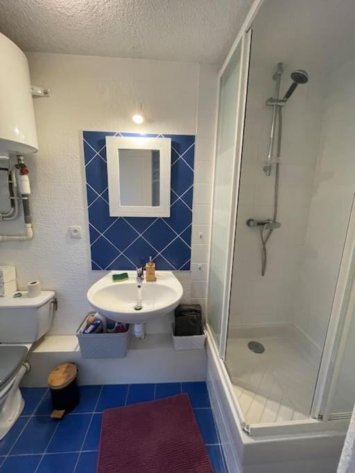 Shower, Toilet, Bathroom, towels