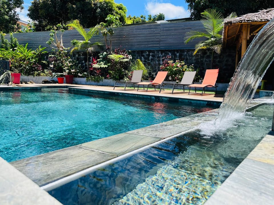 Garden, Swimming pool, sunbed