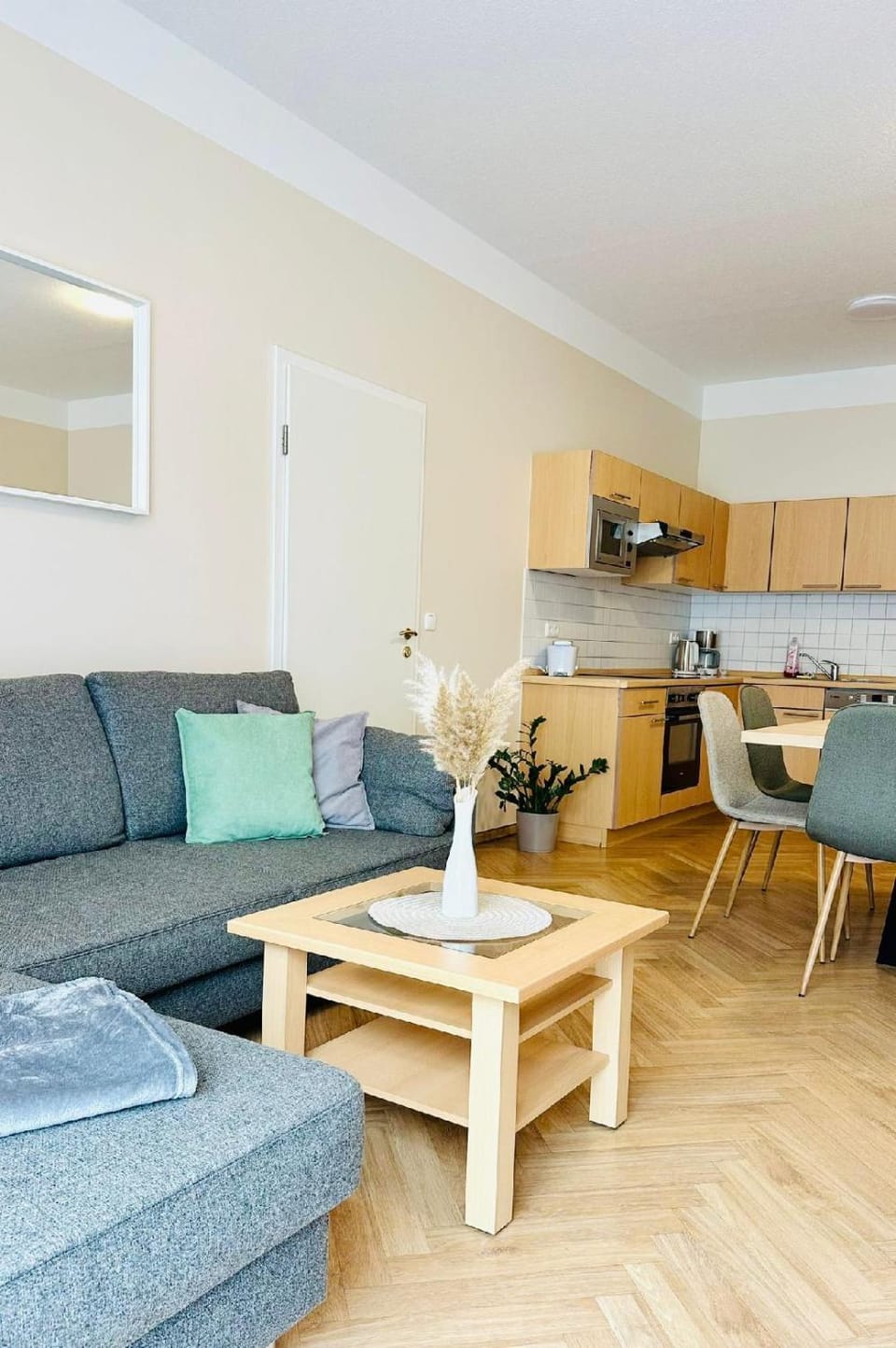 Kitchen or kitchenette, Living room