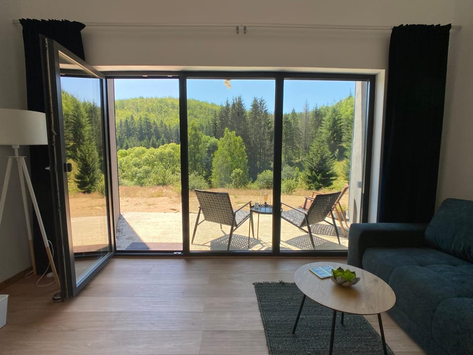 Patio, Day, Natural landscape, Summer, View (from property/room), Balcony/Terrace, Living room