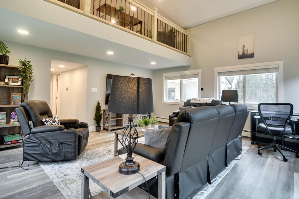 Modern Stark Home w/ Game Room, Grill & Fire Pit House in New Hampshire