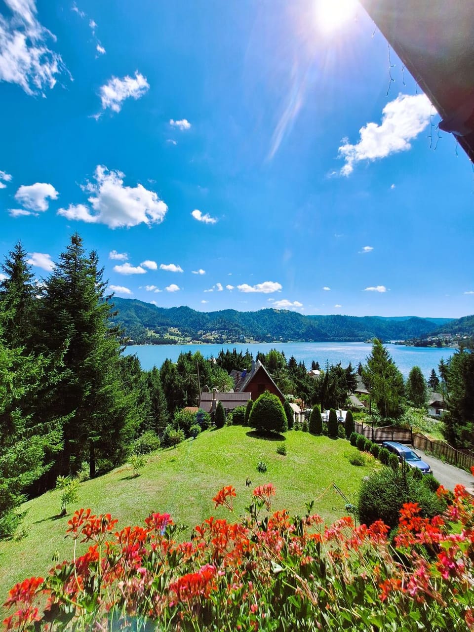 Spring, Lake view, Mountain view