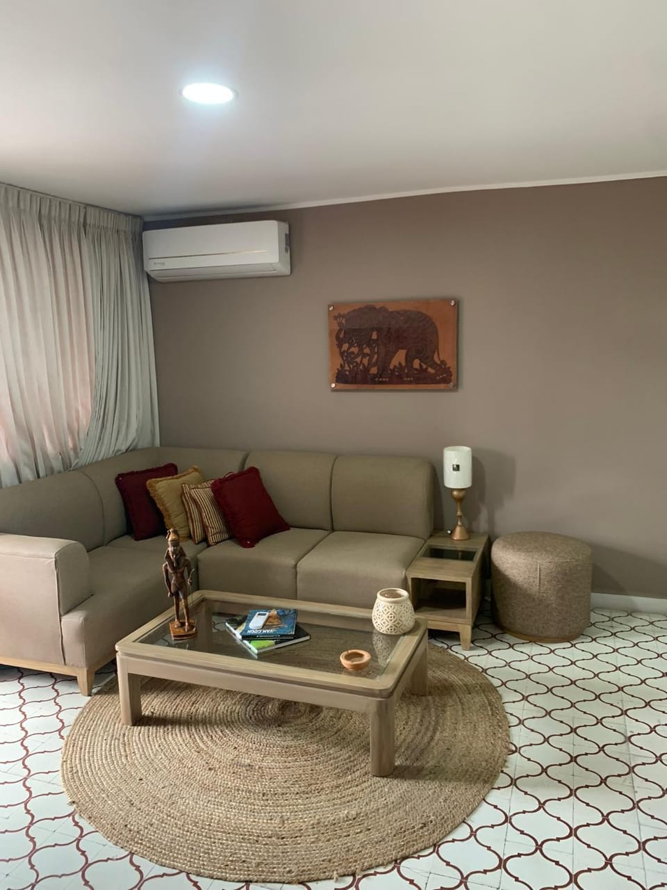 Living room, air conditioner