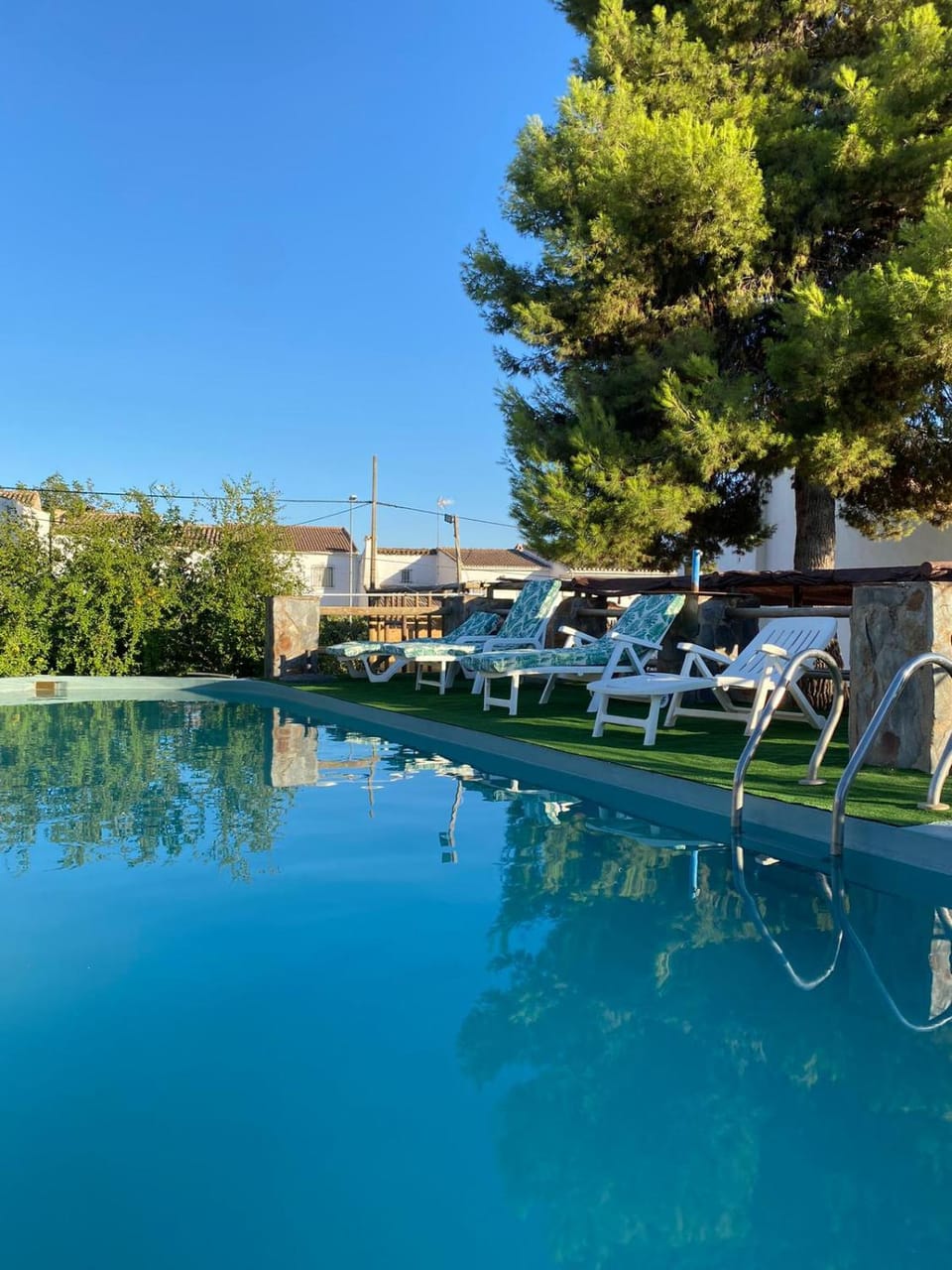 Off site, Pool view, Swimming pool, sunbed