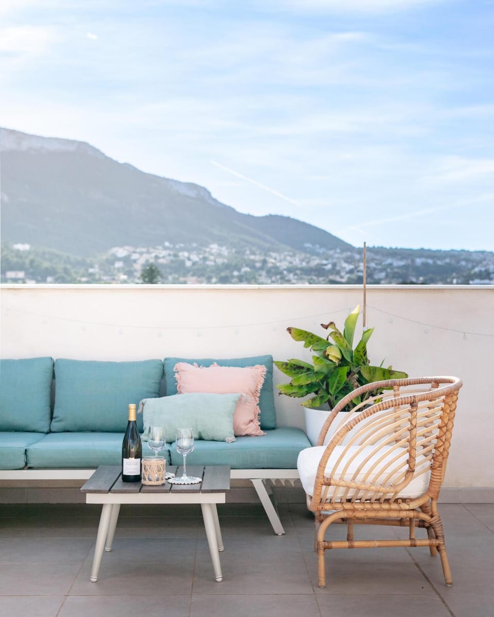 Natural landscape, View (from property/room), Balcony/Terrace, Balcony/Terrace, Sea view