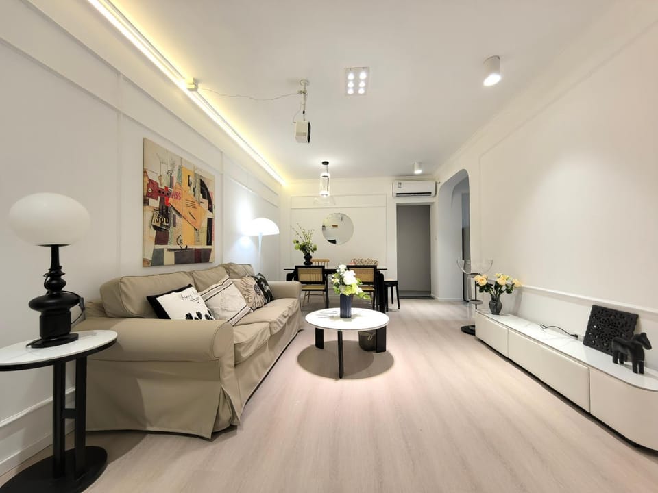 Living room, City view