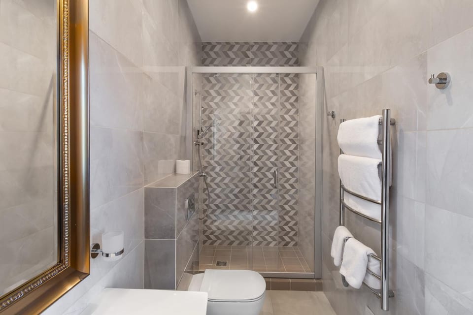 Shower, Toilet, Bathroom, towels