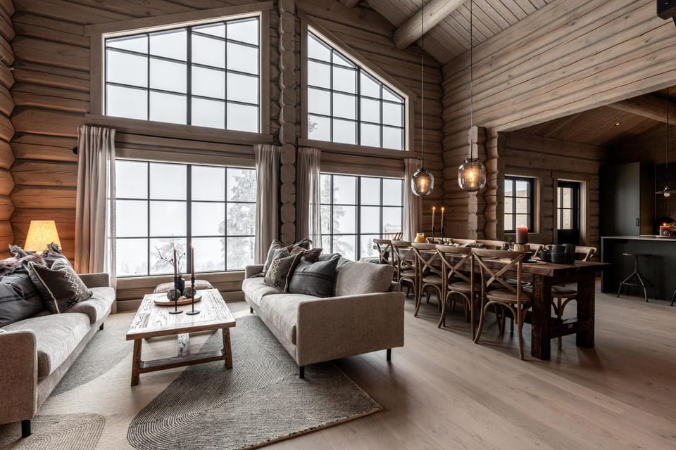 Living room, Seating area, Dining area
