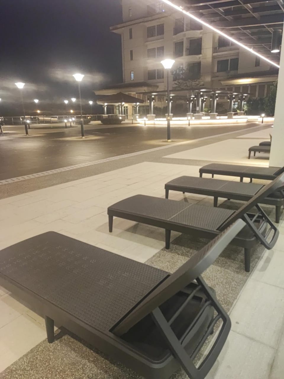 Night, Swimming pool